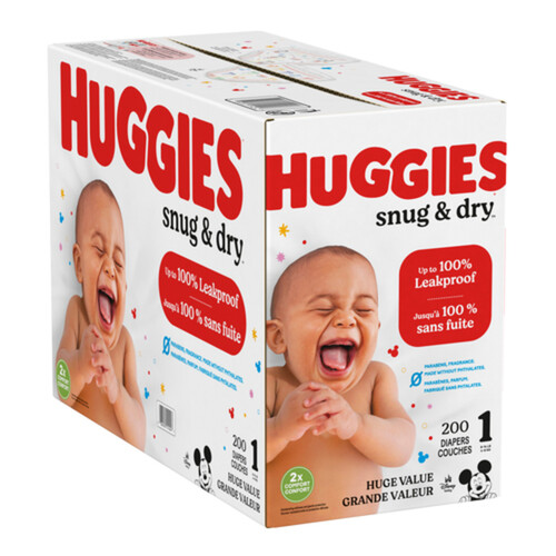 Huggies Snug & Dry Diapers Size 1 200 Count