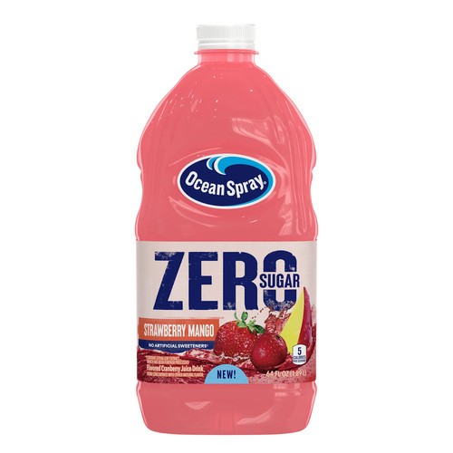 Ocean Spray Zero Sugar Cocktail Juice Strawberry Mango 1.89 L