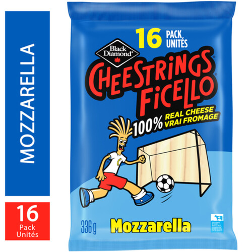 Black Diamond Cheestrings Cheese Snack Mozzarella 16 Pack 336 g