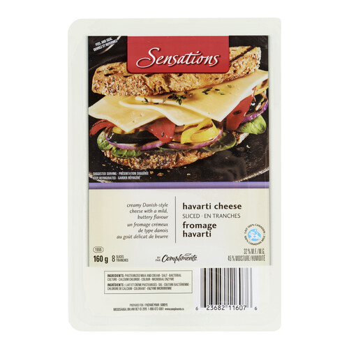 Sensations Sliced Cheese Havarti 8 Slices 160 g