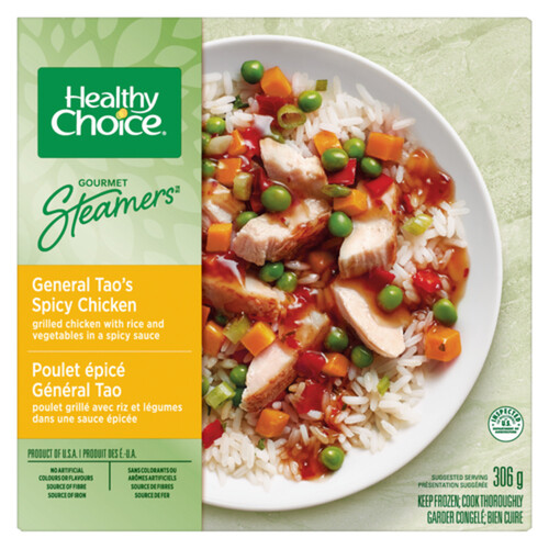 Healthy Choice Frozen Entrée Gourmet Steamers General Tao's Spicy Chicken 306 g