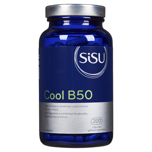 Sisu Vitamins Cool B50 200 Vegetable Capsules