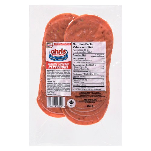 Chris Brothers Deli Pepperoni 250 g