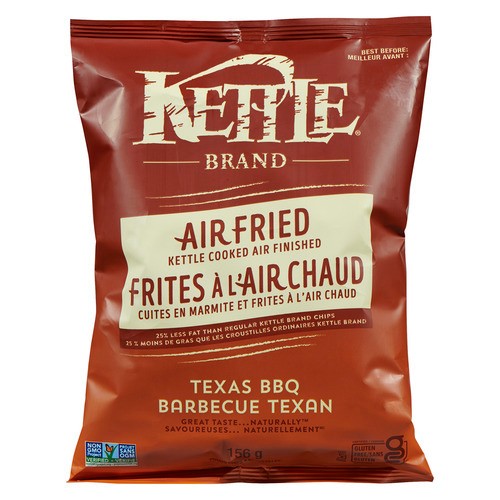 Kettle Brand Potato Chips Air Fried Texas BBQ 156 g