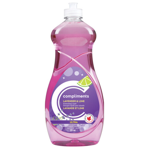 Compliments Ultra Dishwashing Liquid Lavender And Lime 591 ml