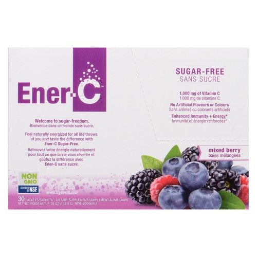 Ener-C Sugar-Free Multivitamin Drink Mix Mixed Berry 30 Count