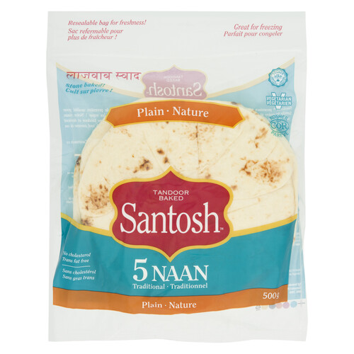 Santosh Naan Plain 500 g (frozen)