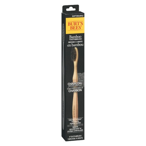 Burt's Bees Bamboo Toothbrush Charcoal 1 Count