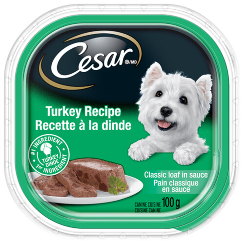 Cesar Adult Wet Dog Food Classic Loaf In Sauce Turkey 100 g