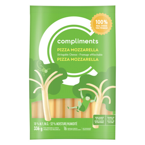 Compliments Pizza Mozzarella Cheese Strings 336 g