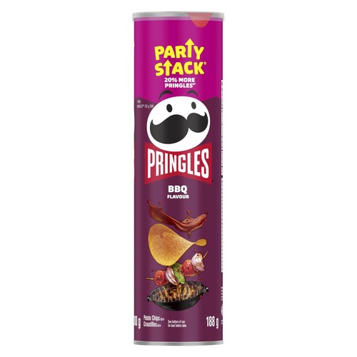 Pringles Potato Chips Party Stack Barbecue 188 g