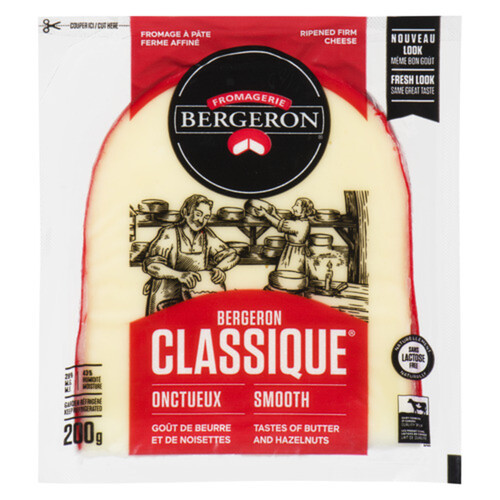 Bergeron Lactose Free Pieces Cheese Classique Smooth 200 g