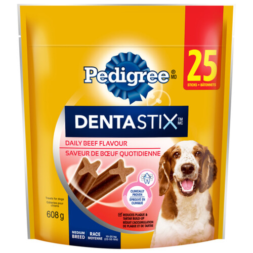 Pedigree Dentastix Oral Care Medium Adult Dog Treats Beef 608 g