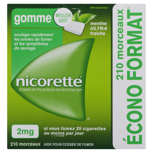 Nicorette Ultra Fresh Mint Gum 210 Pieces