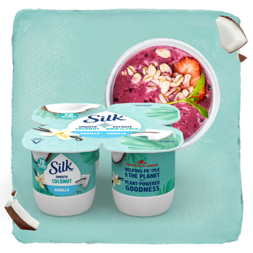 Silk Plant-based Yogurt Coconut Base Vanilla 4 x 100 g