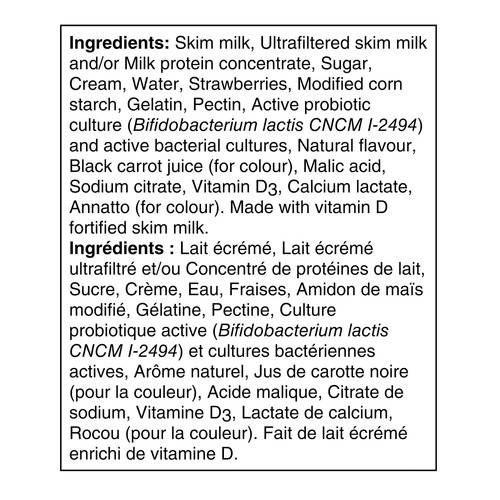 Activia 2.2% Yogurt With Probiotics Strawberry Flavour 650 g