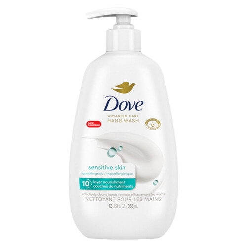 Dove Advanced Care Sensitive Skin Hand Wash Smooth Skin For Soft 355 ml