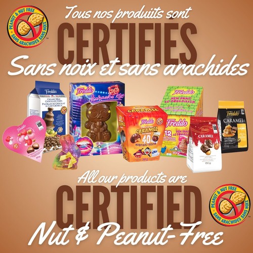 Freddo Caramel Filled Milk Chocolate Squares with Sea Salt & Caramel Thinner 132 g