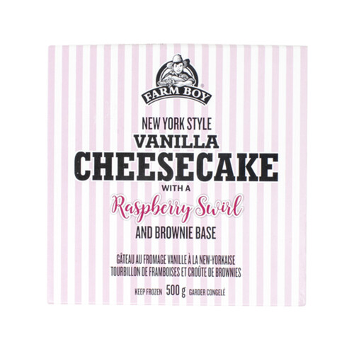 Farm Boy Frozen Cheesecake Swirl Raspberry Vanilla 500 g 