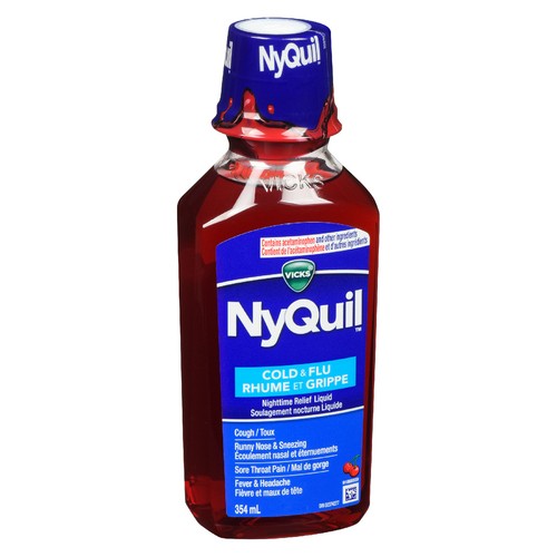 Vicks Nyquil Cold & Flu Cherry 354 ml