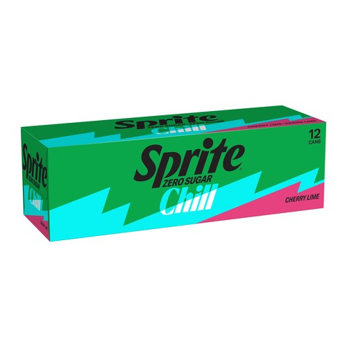 Sprite Zero Sugar Soft Drink Chill Cherry Lime 12 x 355 ml (cans)