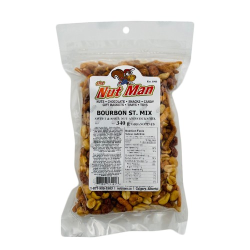 The Nut Man Snacks Bourbon St. Mix 340 g