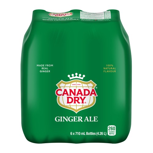 Canada Dry Ginger Ale 6 x 710 ml (bottles)