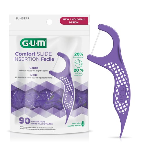 GUM Comfort Slide Flossers 90 Count