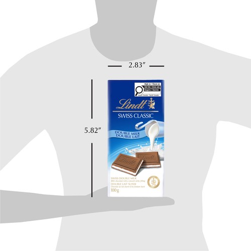 Lindt Swiss Classic Chocolate Bar Double Milk 100 g
