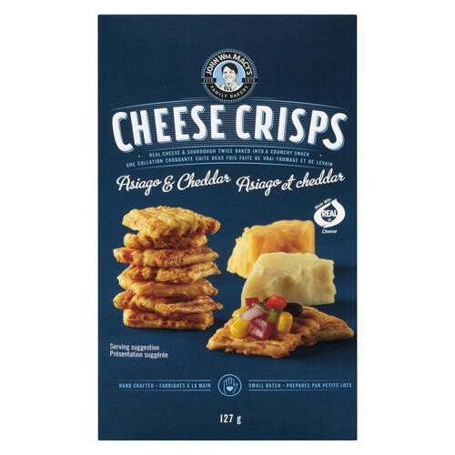 John Wm. Macy's Cheese Crisps Cheddar & Asiago 127 g