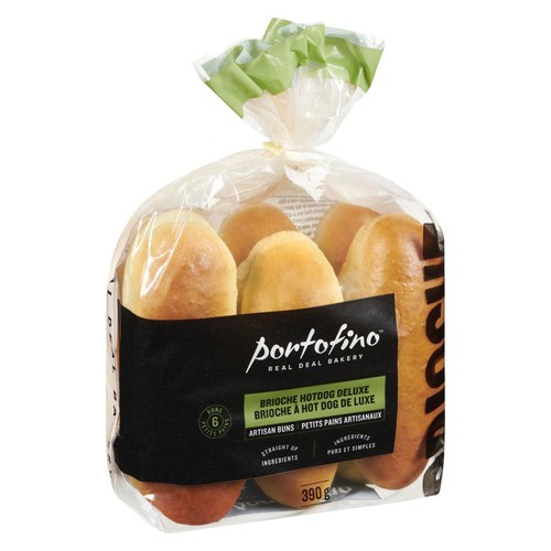 Portofino Hot Dog Brioche Buns 6 Count