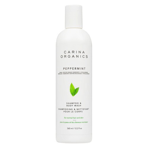 Carina Organic Shampoo & Body Wash Peppermint 360 ml