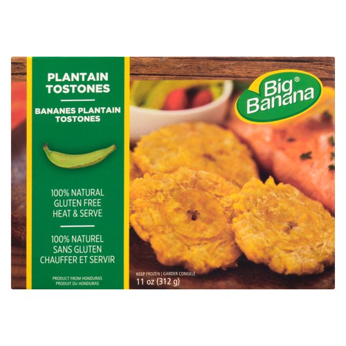 Big Banana Frozen Tostones Plantain 312 g