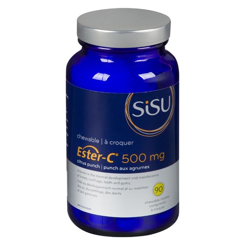 Sisu Vitamins 500 mg Ester-C Citrus Punch 90 Chewable Tablets