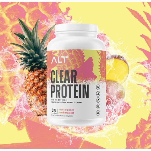 ALT Clear Protein Grass-Fed Whey Isolate Tropical Punch 730 g