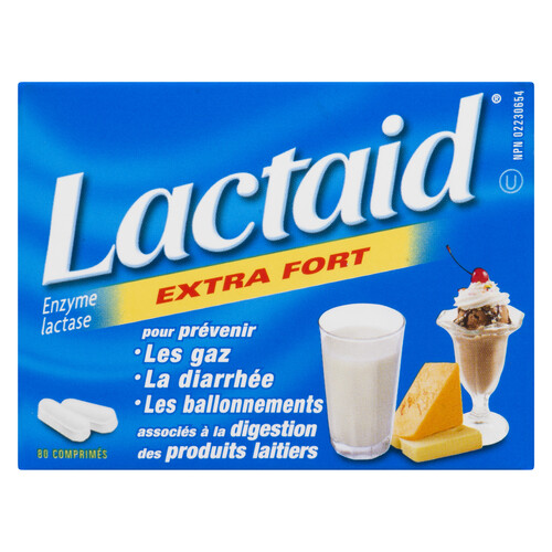 Lactaid Extra Strength 80 Tablets 