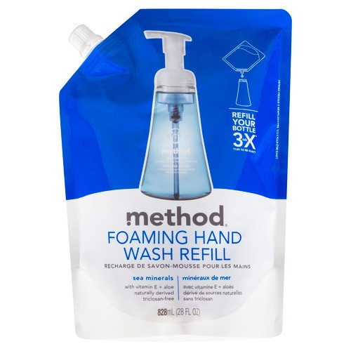 Method Foaming Hand Wash Refill Pouch Sea Minerals 828 ml