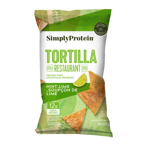 SimplyProtein Tortilla Protein Chips Hint Of Lime 130 g