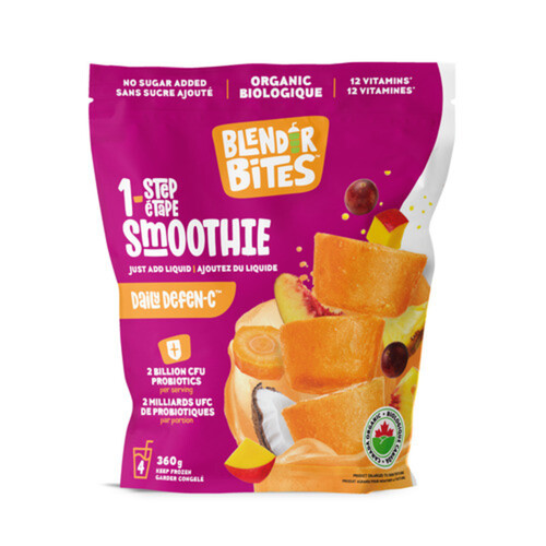 Blender Bites Organic Frozen Smoothie Daily Defense 360 g