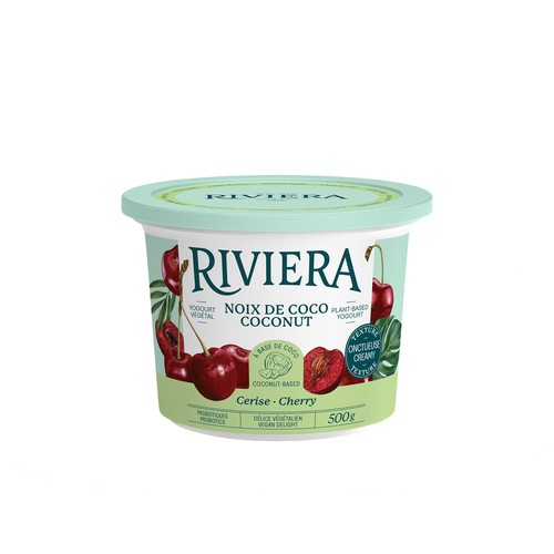 Riviera Plant Based Coconut Yogurt Cherry 500 g