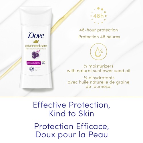 Dove Advanced Care Antiperspirant Stick Açaí Berry & Lotus Flower 74 g