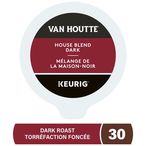Van Houtte Coffee Pods House Blend Dark Roast 30 K-Cups 285 g