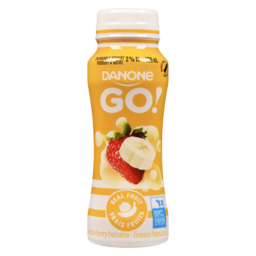 Danone Go! Drinkable Yogurt Strawberry Banana 190 ml