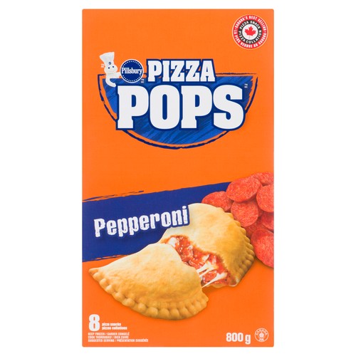 Pillsbury Frozen Pizza Pop Snacks Pepperoni 800 g