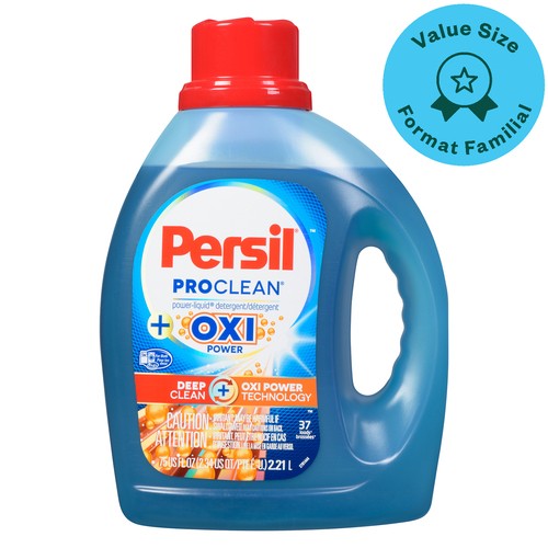 Persil ProClean Power Liquid Laundry Detergent + Oxi Power 37 Loads 2.21 L