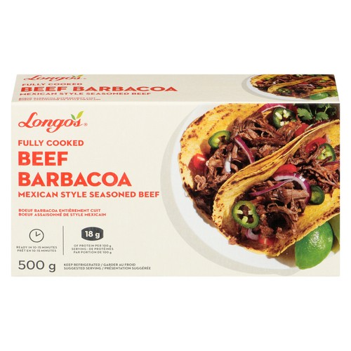 Longo's Fully Cooked Barbacoa Beef 500 g