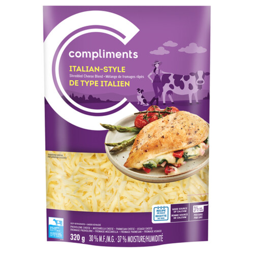 Compliments Shredded Cheese Italian Style 320 g