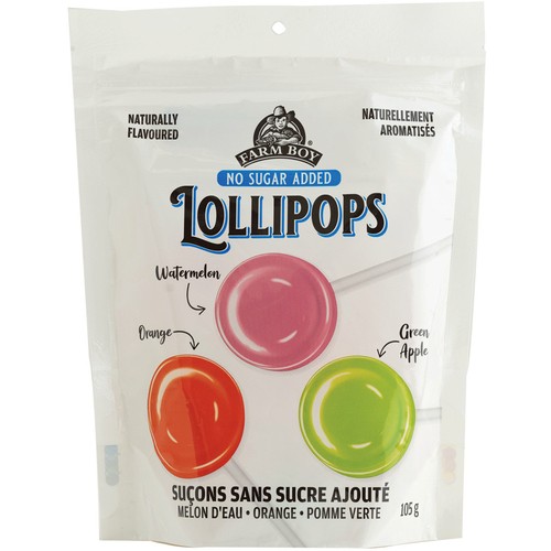 Farm Boy Lollipops No Sugar Added 105 g
