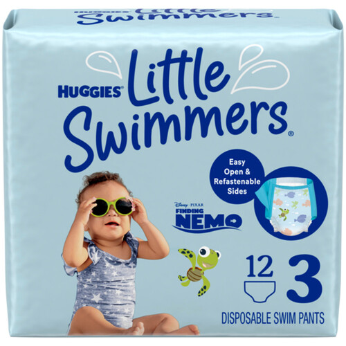 Huggies Little Swimmers Disposable Swim Diapers Size 3 12 Count