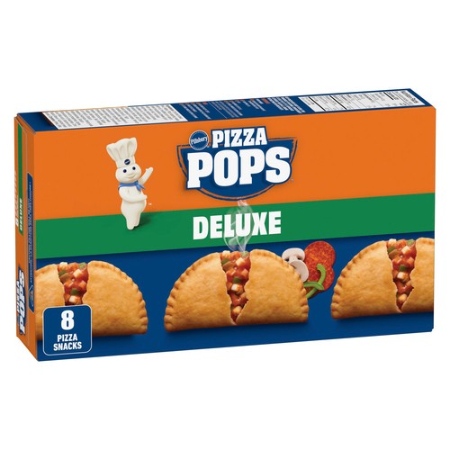 Pillsbury Pizza Pops Frozen Pizza Snack Deluxe Pepperoni Green Peppers Mushrooms 760 g